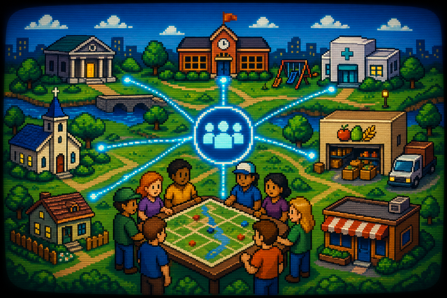 Local Resilience Networks: How Communities Coordinate Before a Crisis