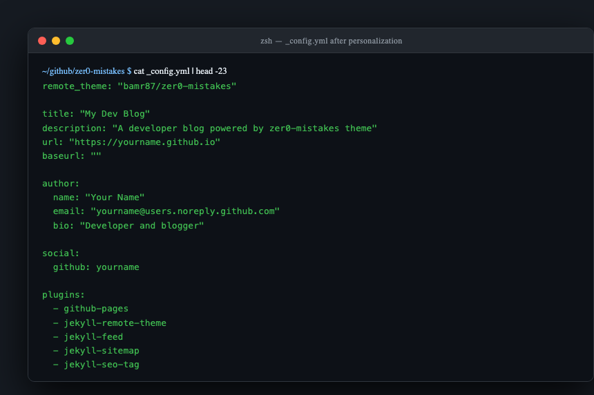 Personalization config form